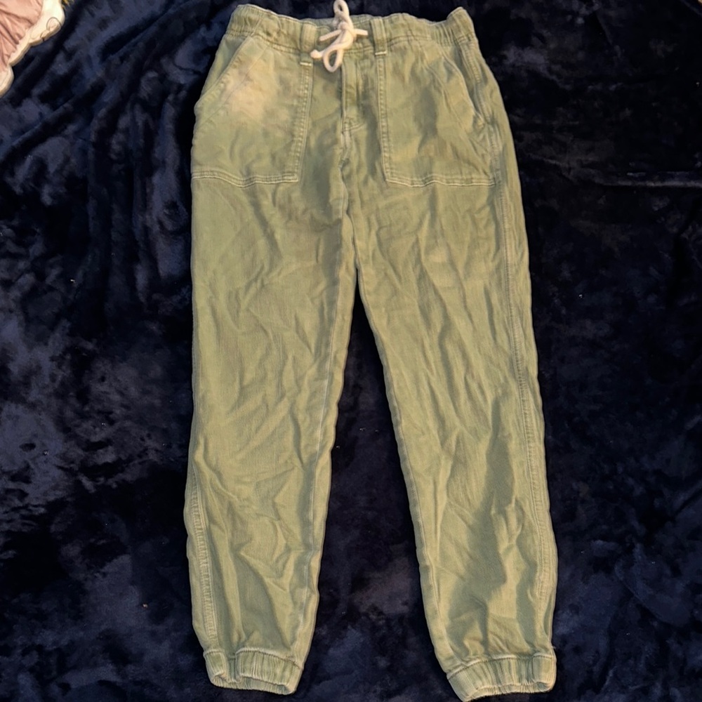 American Eagle Outfitters Green Track Pants Relaxed Fit